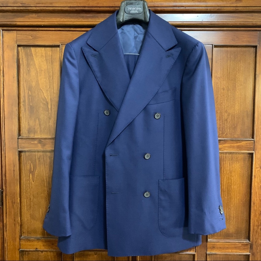 Suit Supply Like New Blue Wool Suit 38S